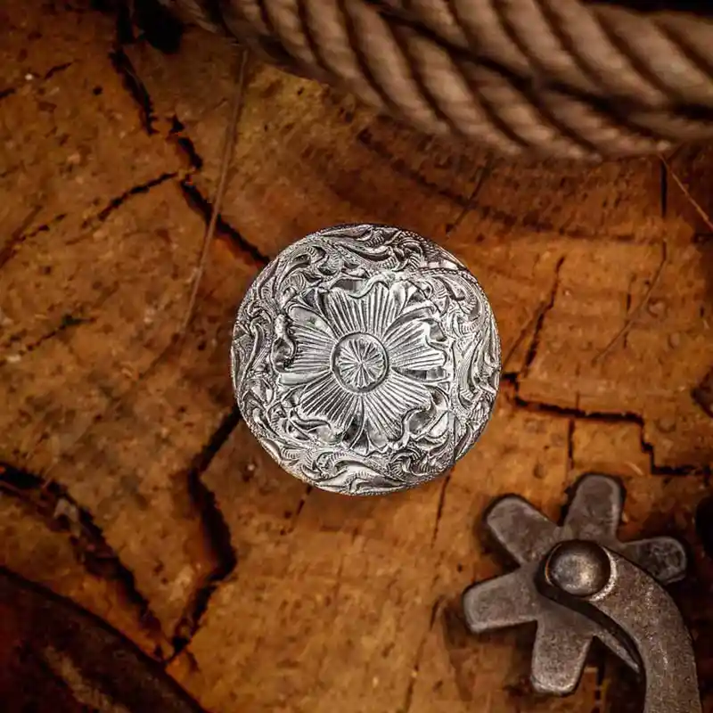 Classic Silver Concho - Western Conchos for Belts